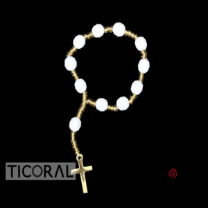 SOUVENIR ROSARIO BLANCO x 50